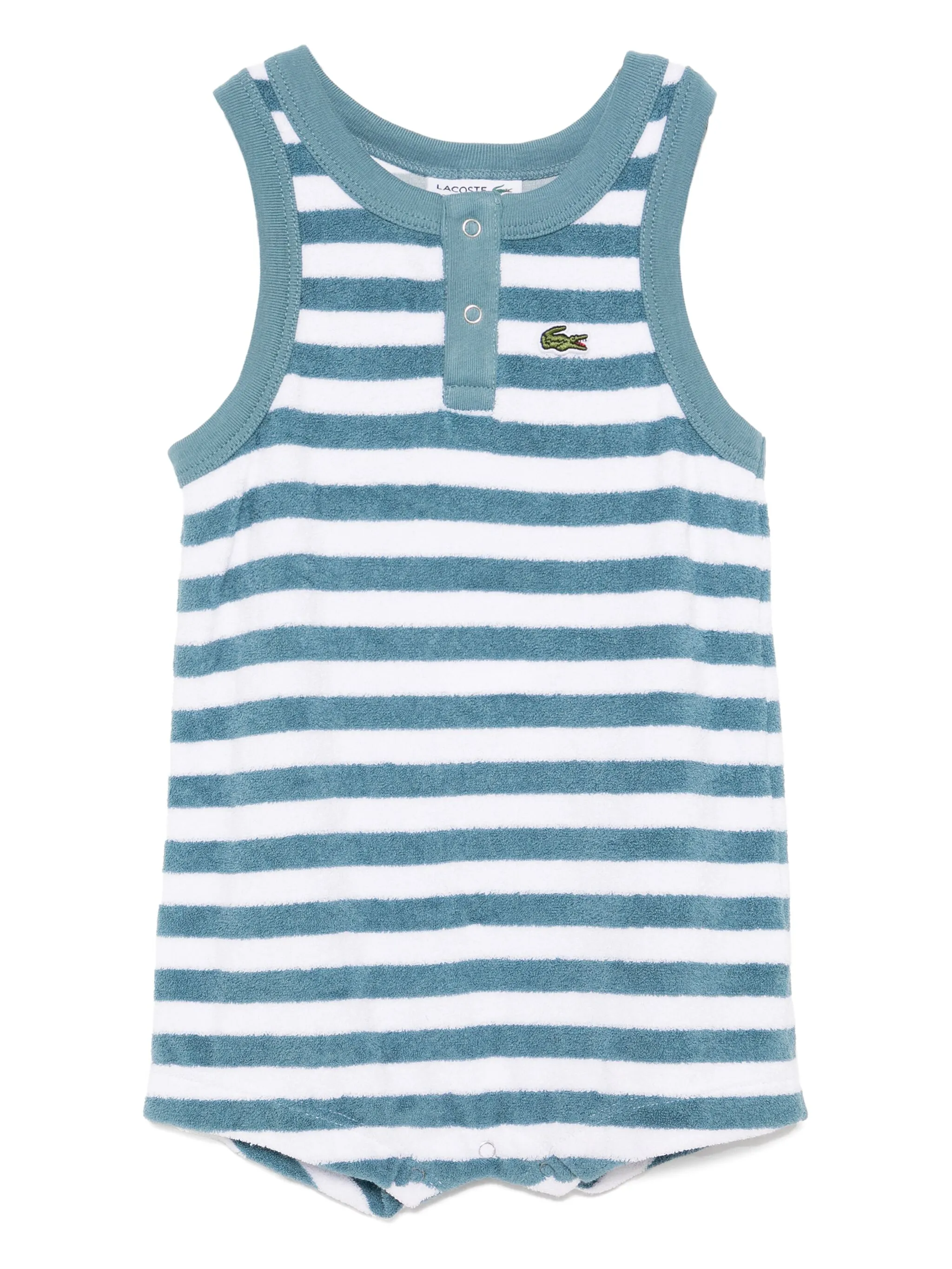 

Махровые боди в полоску Lacoste, синий