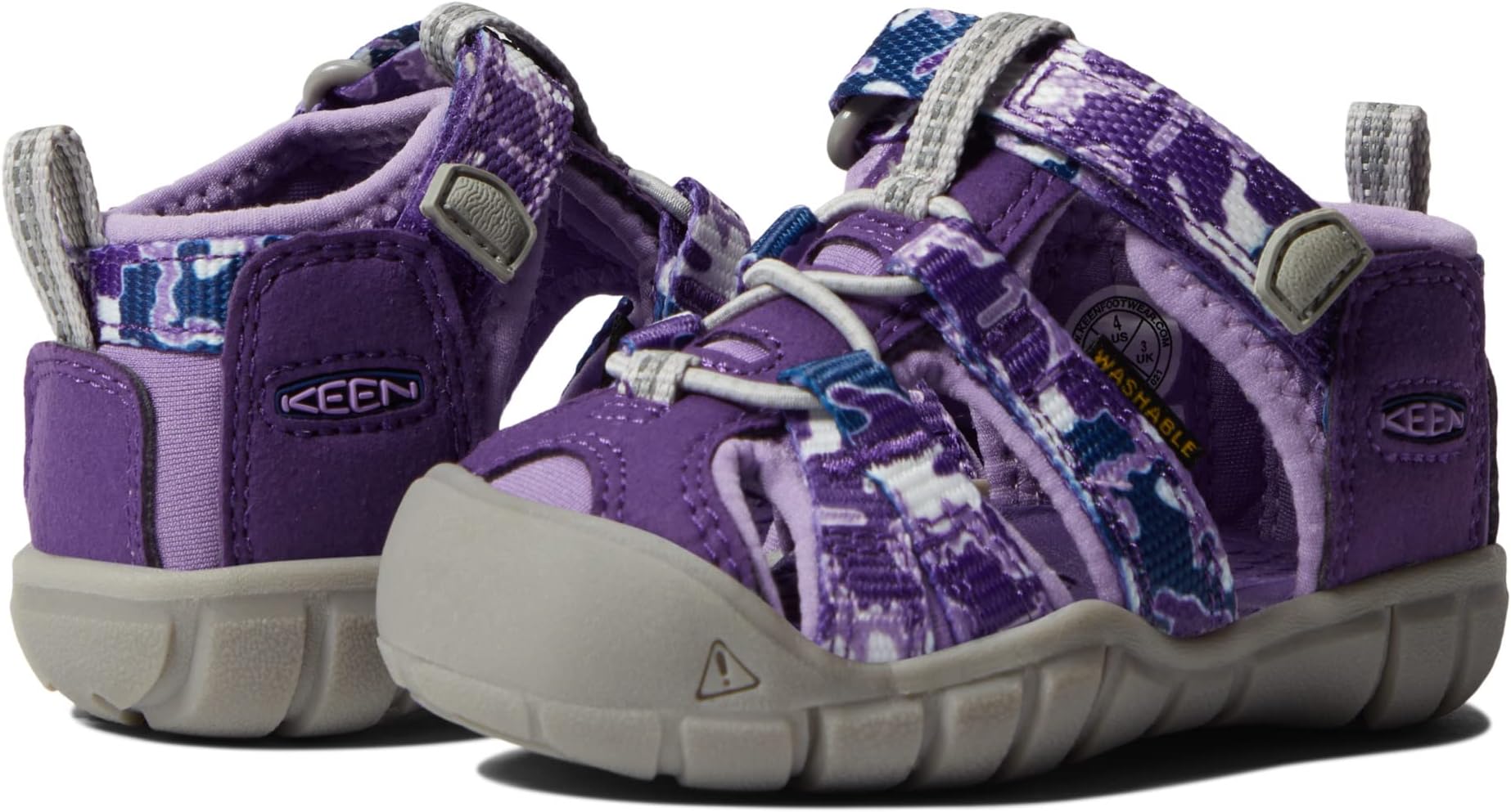 

Сандалии KEEN Kids Seacamp II CNX, цвет Camo/Tillandsia Purple