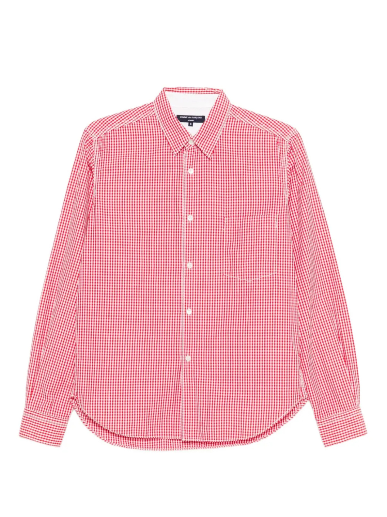 

Comme des Garçons Homme рубашка в клетку гингем (2011 год), красный