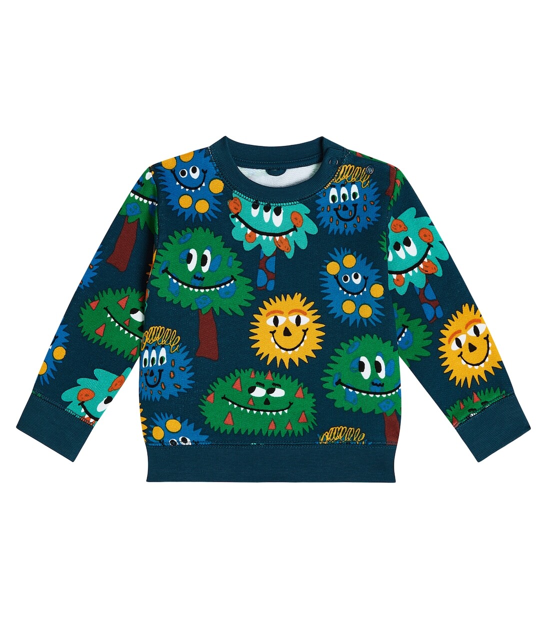

Толстовка из хлопкового джерси с детским принтом Stella Mccartney Kids, мультиколор