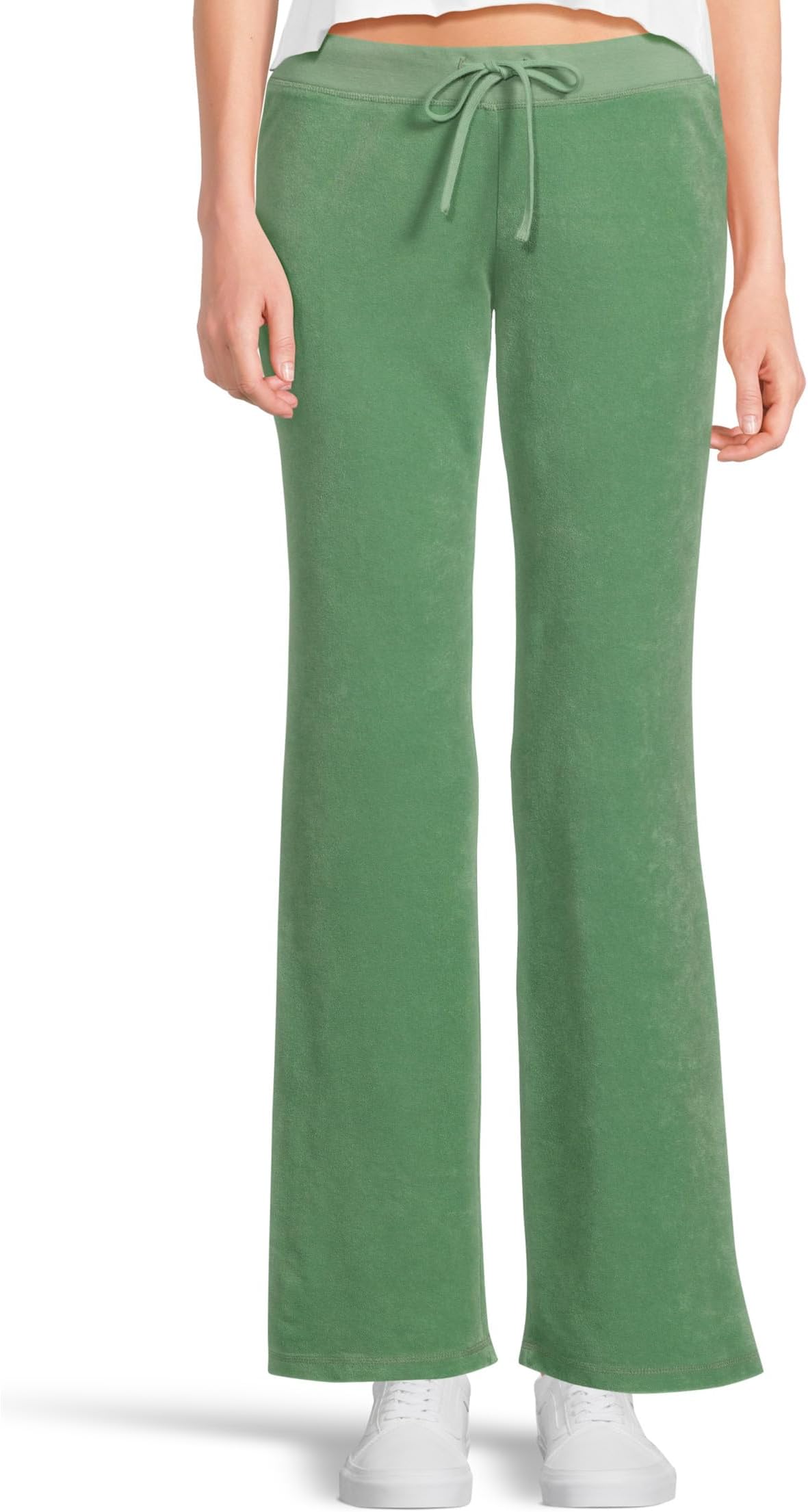 

Брюки Juicy Couture Washed Towel Terry Heritage Wide Leg Track Pants, Kiwi