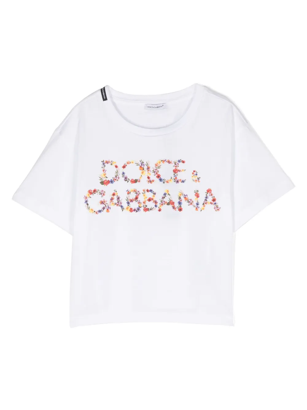 

Футболка с логотипом Dolce & Gabbana Kids, белый