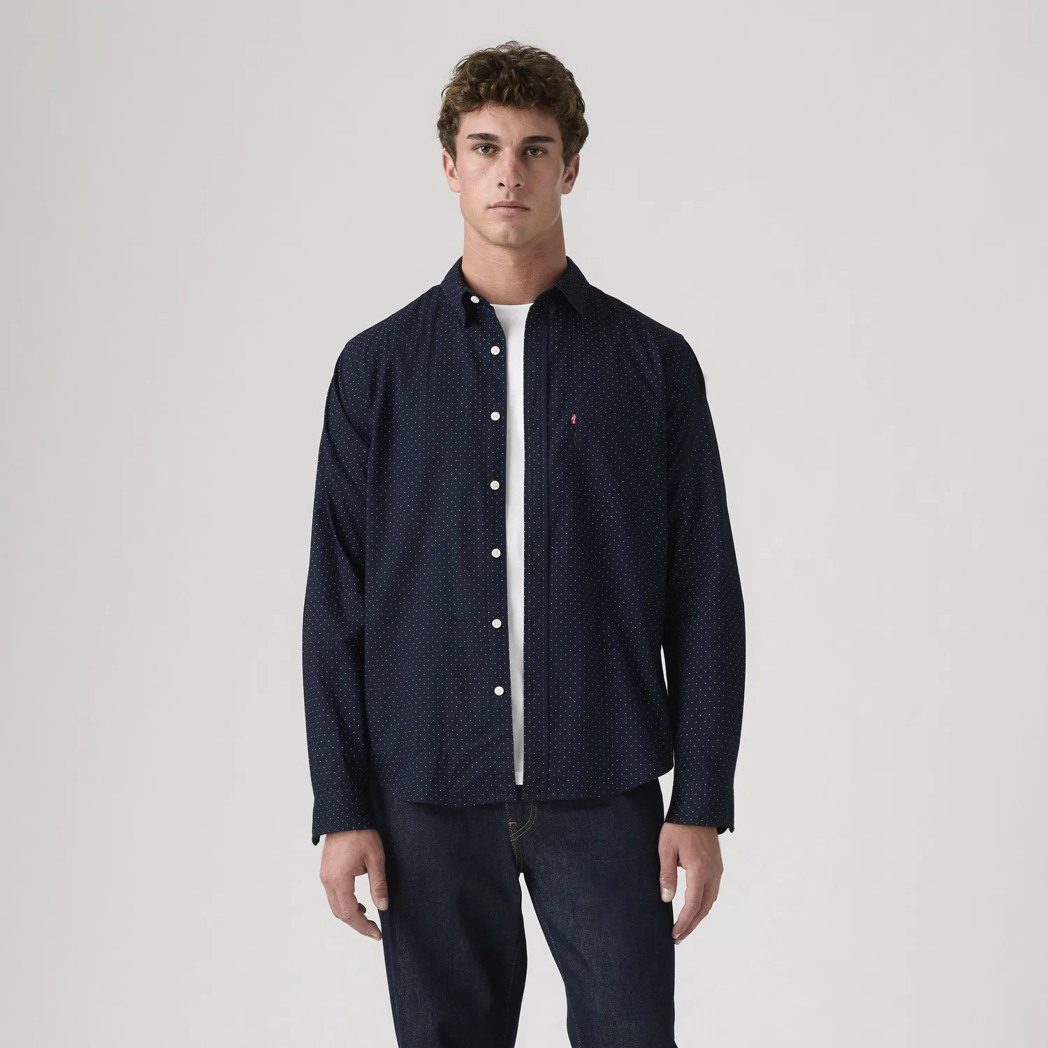 Классическая рубашка из поплина с одним карманом, стандартного кроя Levi's, Blue — фото 2