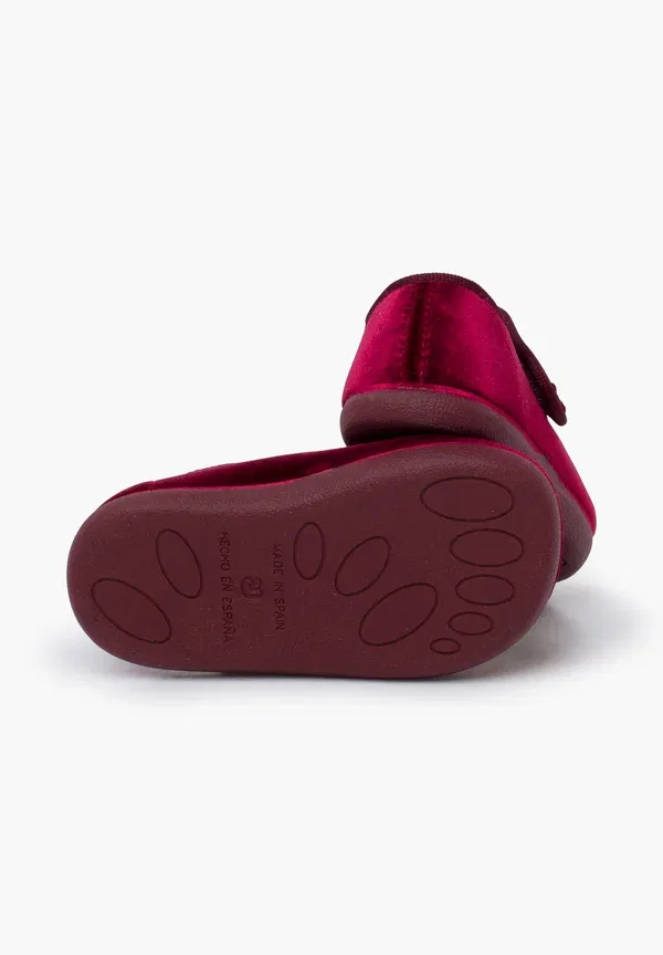 Туфли-балетки Merceditas barefoot tira adherente baby shoes Pisamonas, бордовый — фото 4