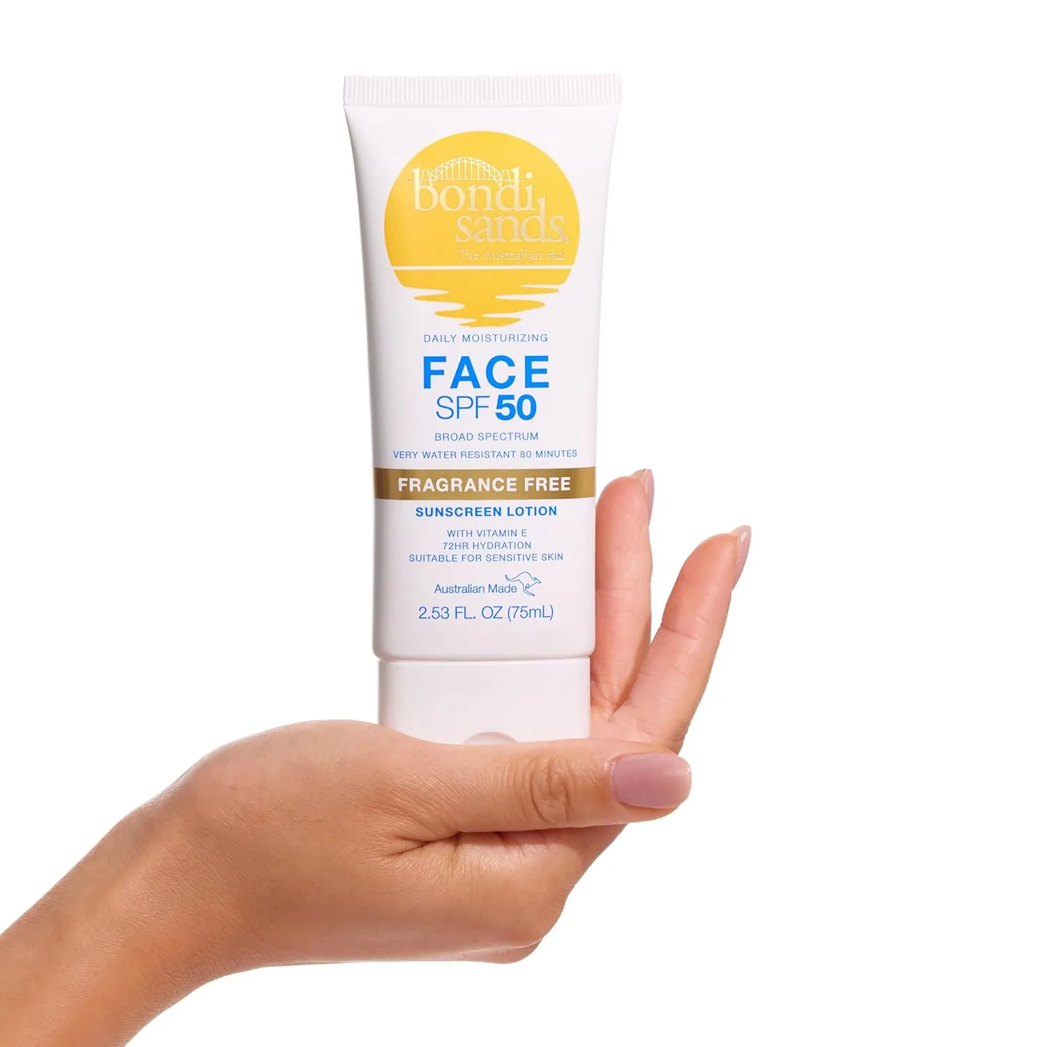 Солнцезащитный лосьон для лица Bondi Sands без отдушек, SPF 50 | Увлажняющая защита от UVA и UVB лучей, нежирный, мягкий, водостойкий | 75 мл — фото 3