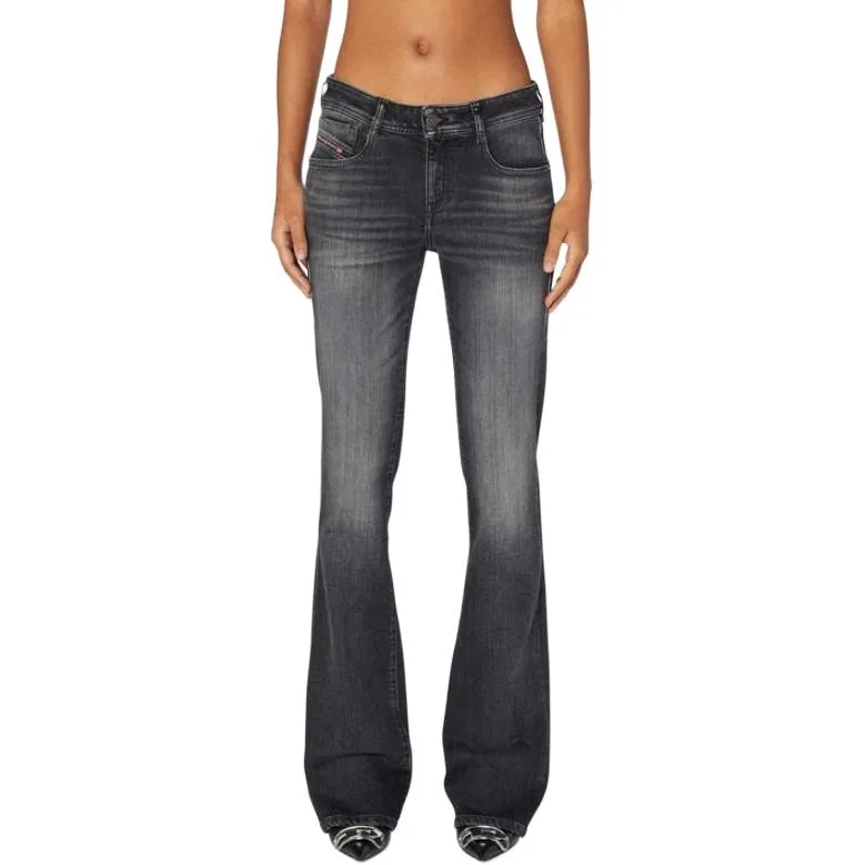 Джинсы bootcut Black DIESEL — фото 4