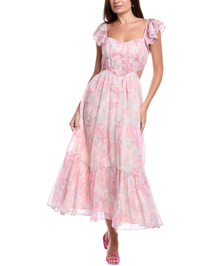 

FATE Макси-платье с вырезами, розовый