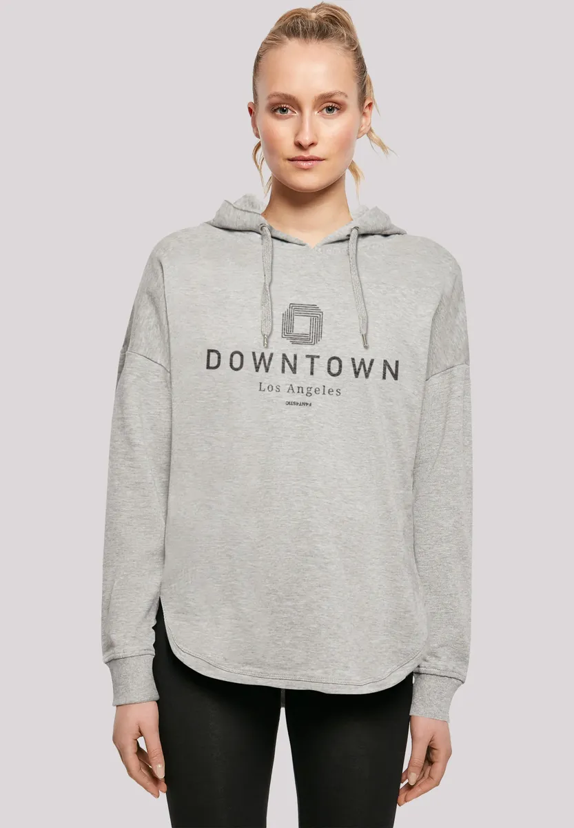 

Толстовка F4NT4STIC "Downtown LA OVERSIZE HOODIE", принт, серый