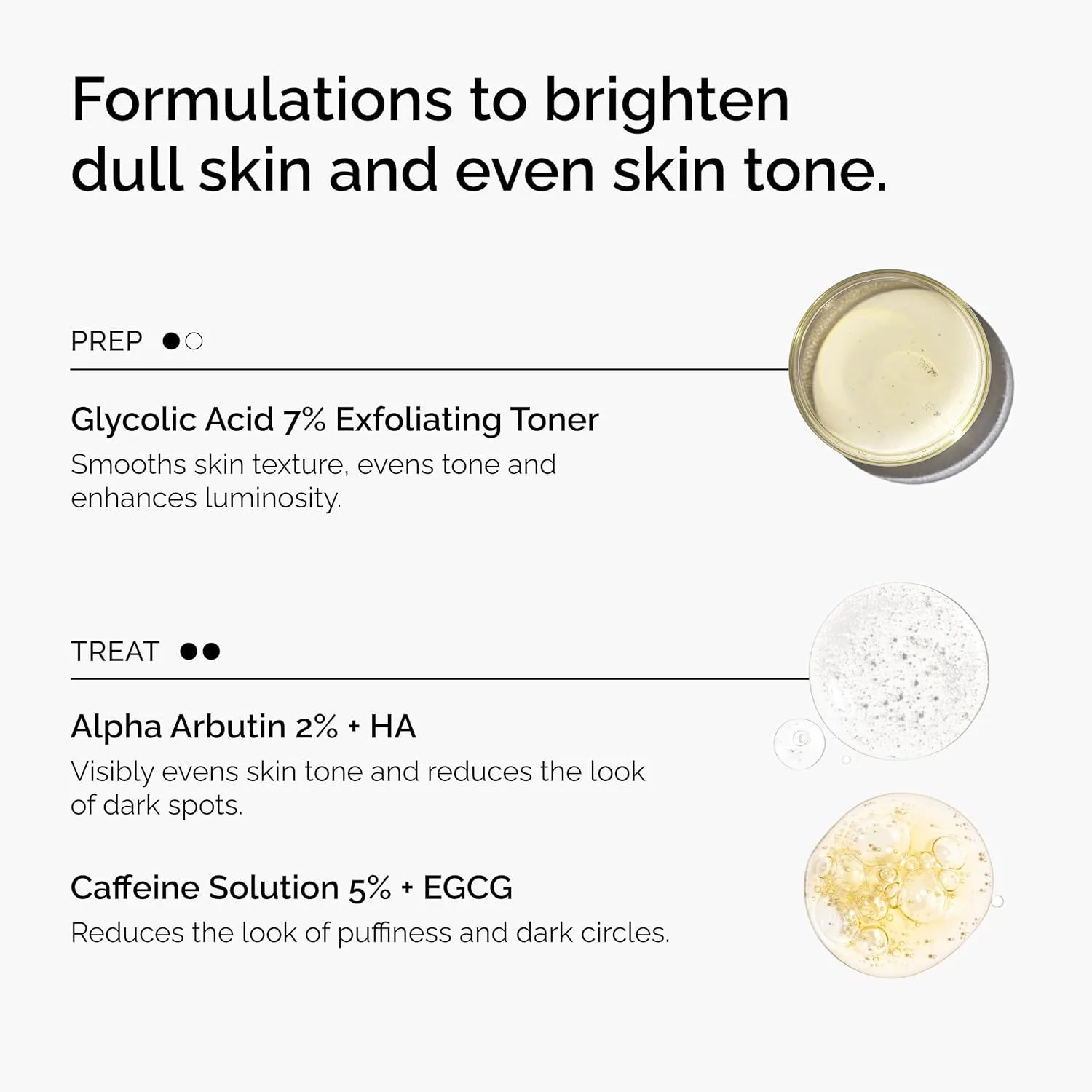 The Ordinary The Bright Set, 3-шаговая система для сияния и ровного тона кожи с тоником Glycolic Acid 7%, сывороткой Alpha Arbutin 2% + HA и средством Caffeine Solution 5% + EGCG — фото 4