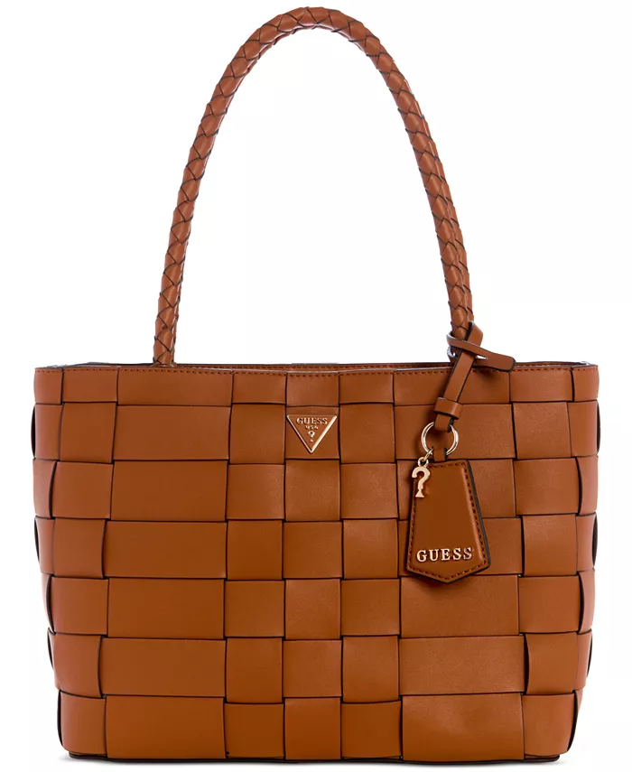 

Сумка-тоут Maylee Girlfriend Woven GUESS, коричневый