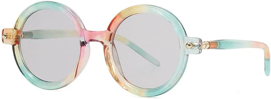 

Модные ретро-солнцезащитные очки большого размера круглой оправы для женщин и мужчин, винтажные солнцезащитные очки, трендовый оттенок TVTBBVV, Seven Grey