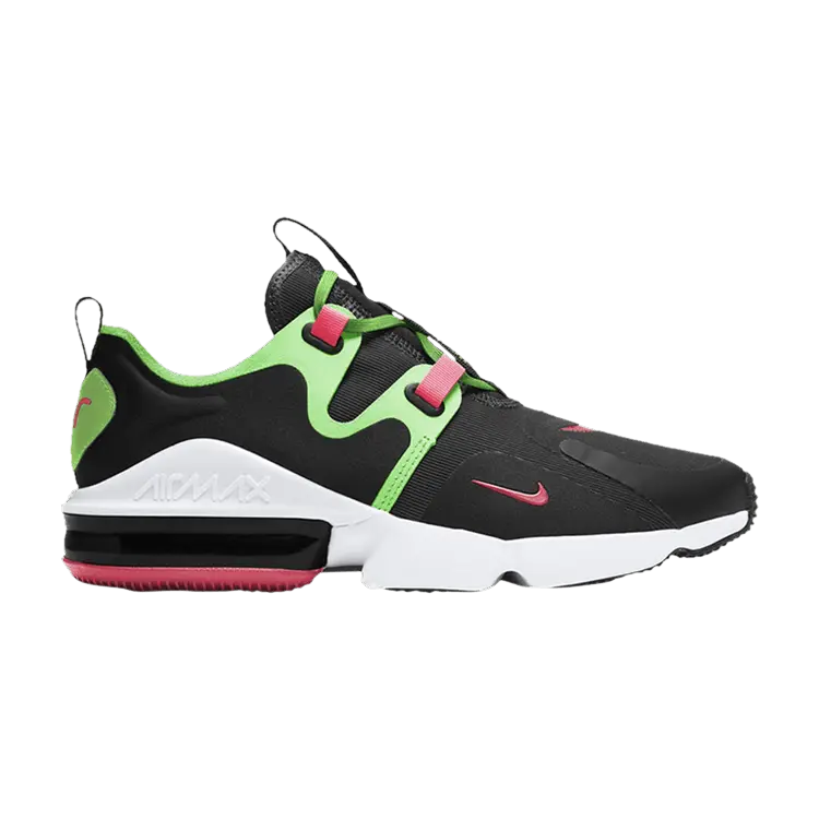 

Кроссовки Air Max Infinity 'Black Green Strike Crimson', черный