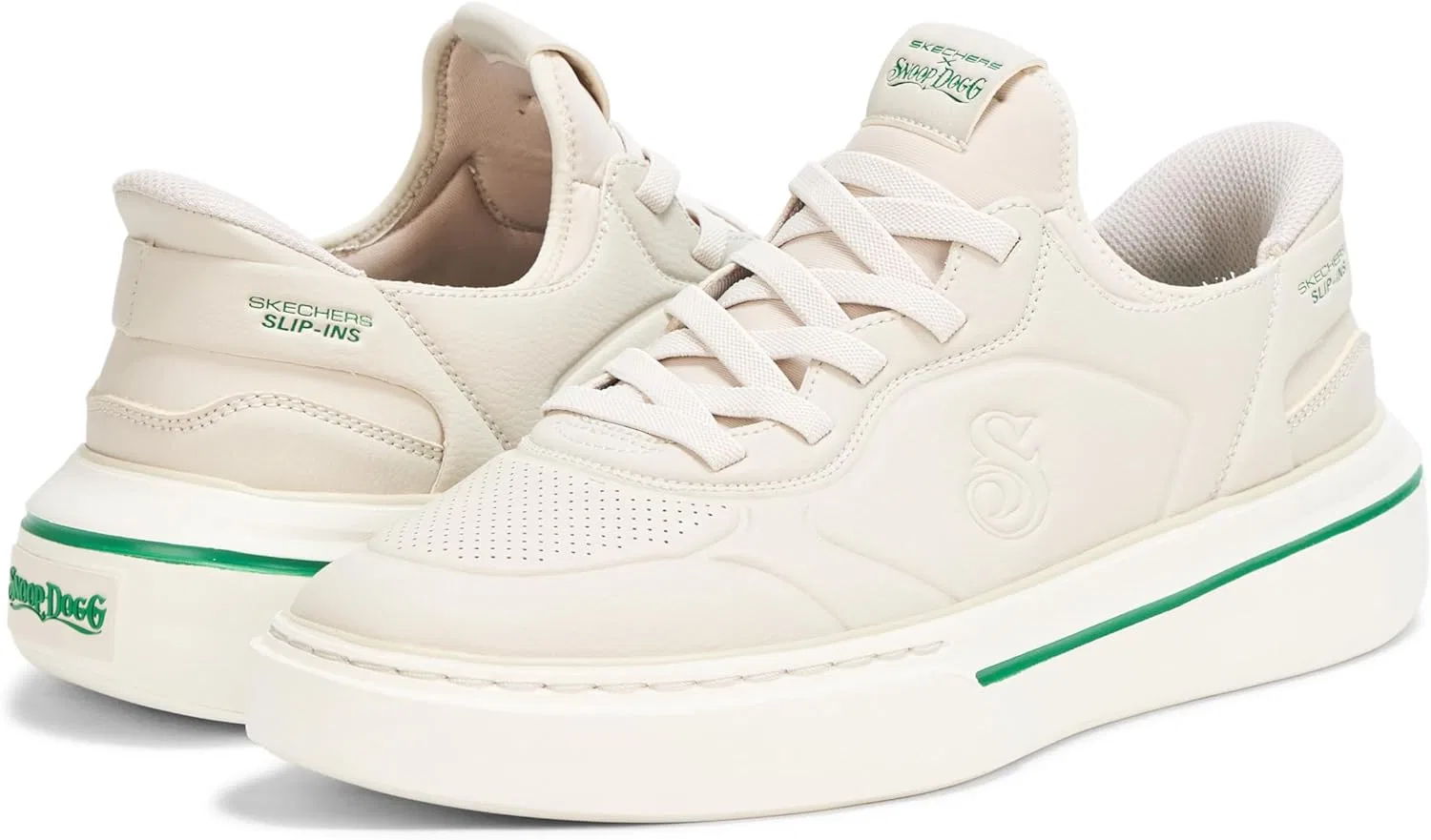 Кроссовки Skechers Snoop Men's One-Next Episode, Cream White — фото 3