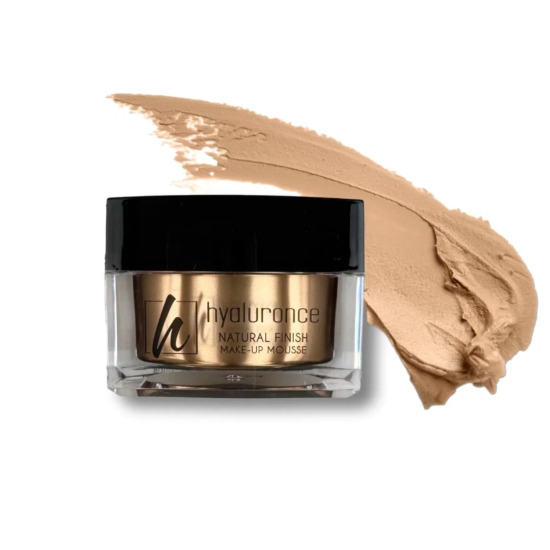 Веганский тональный мусс Natural Finish Make-Up для всех типов кожи Hyaluronce