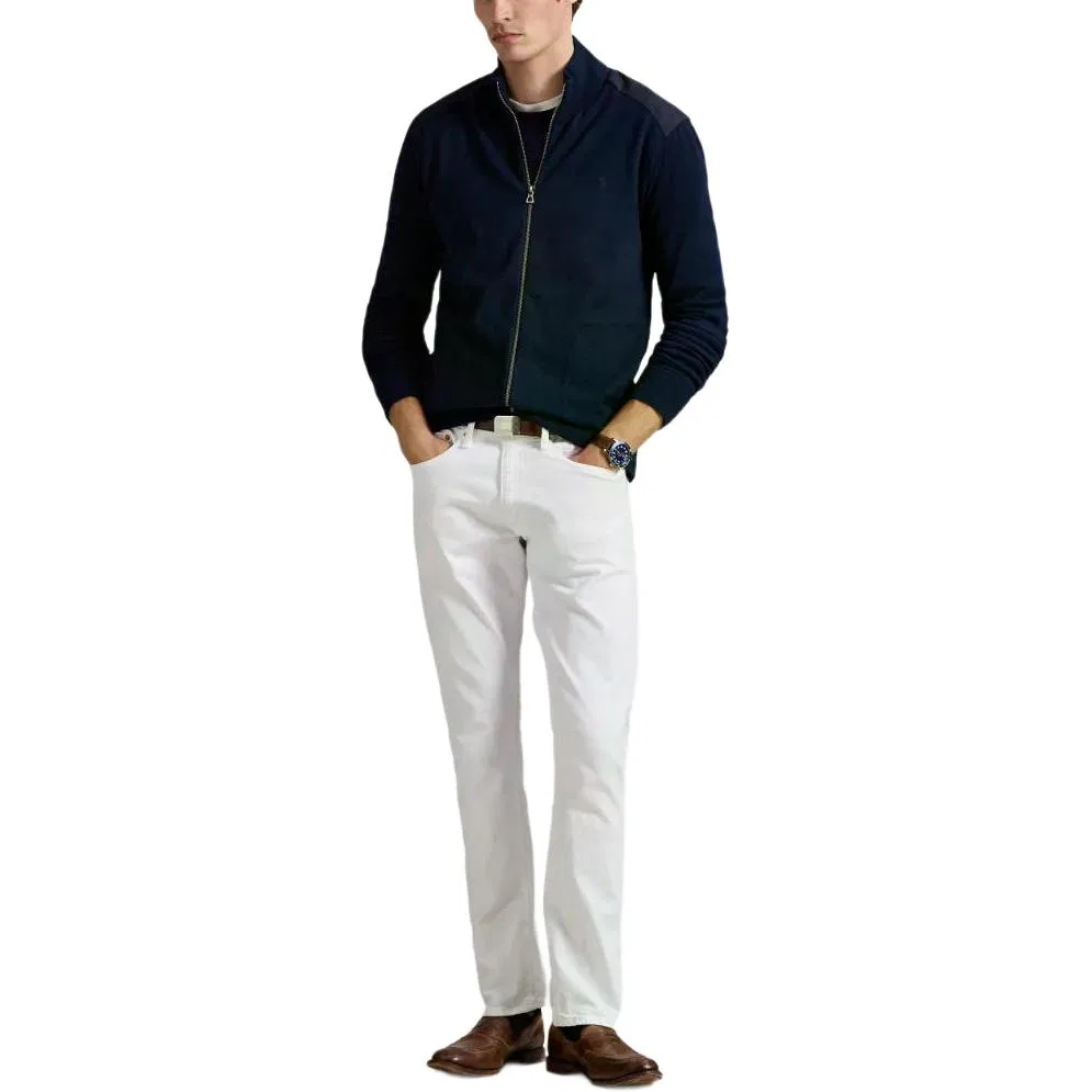 Водолазка-кардиган на молнии Polo Ralph Lauren, Marine Blue — фото 3