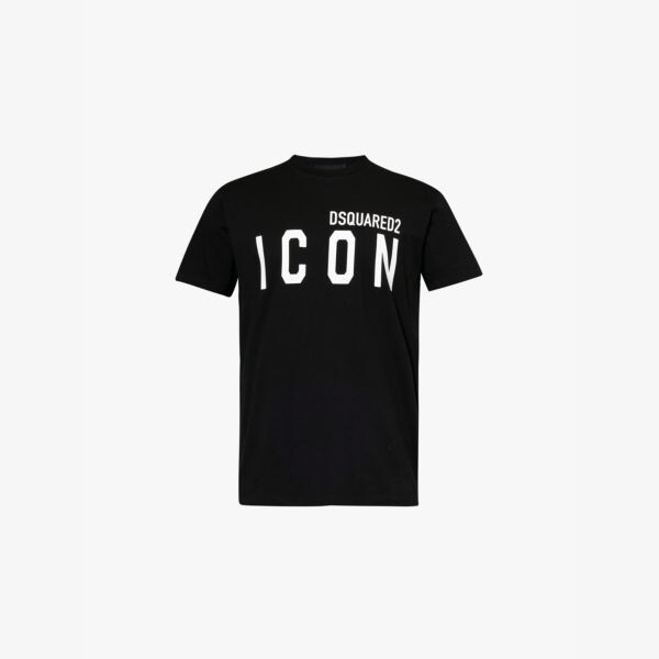 

Футболка D2 cool fit с коротким рукавом из хлопкового джерси Dsquared2, черный