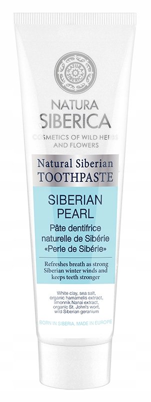 

SIBERICA Освежающая зубная паста с белой глиной Сибирская жемчужина 100 г Natura Siberica