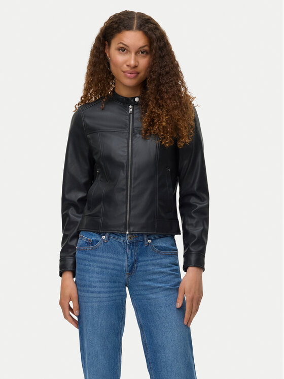 

Куртка из искусственной кожи regular fit Amanda 10331229 Vero Moda, чёрный, Черный, Куртка из искусственной кожи regular fit Amanda 10331229 Vero Moda, чёрный