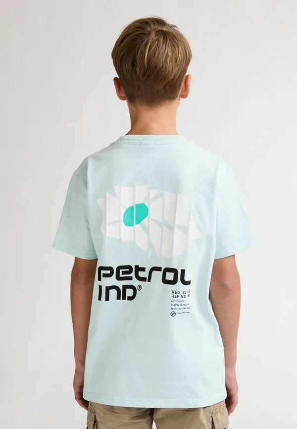 Футболка с графическим принтом на спине в виде орла. Petrol Industries, Cool Mint — фото 2