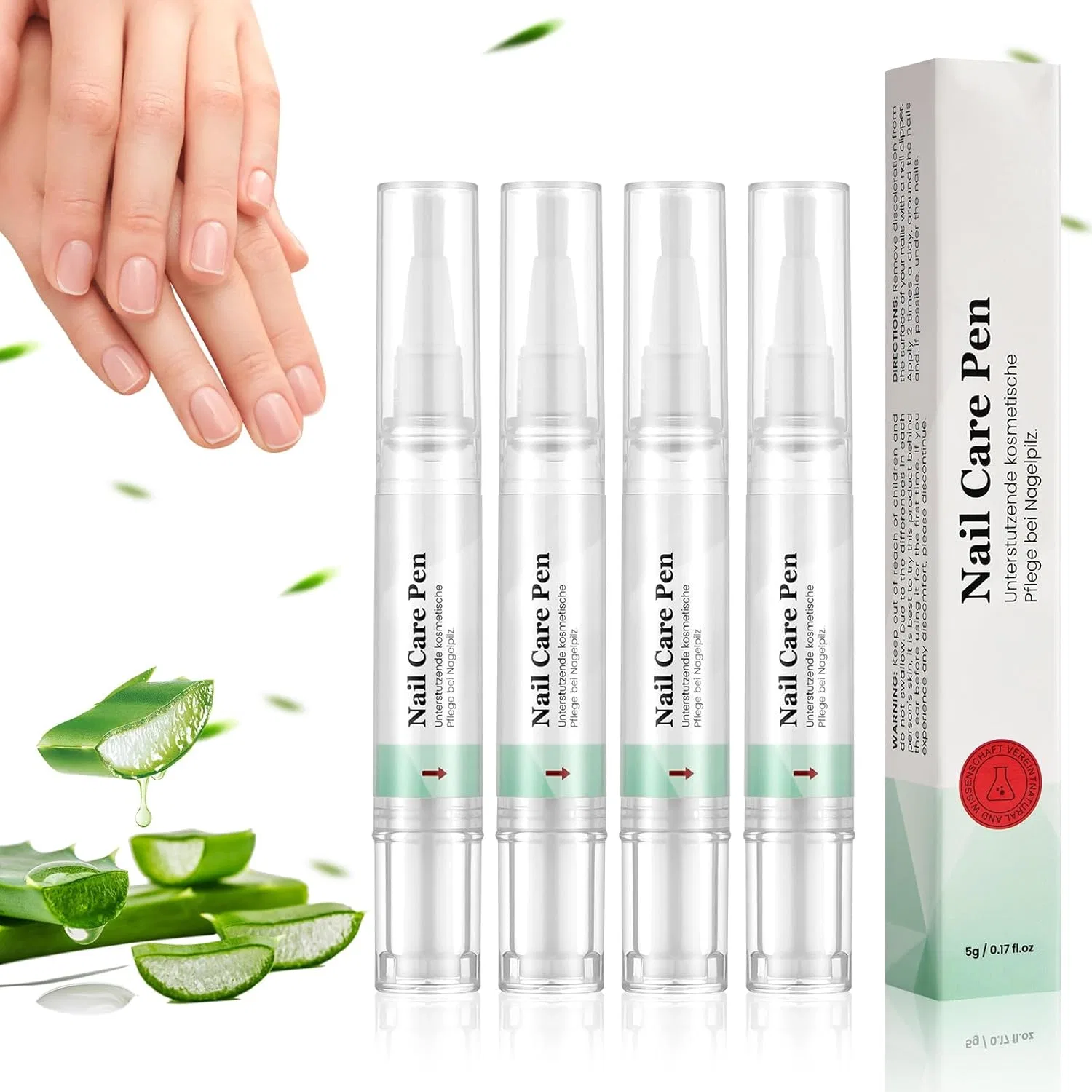 Масло-карандаш AUYAO для ухода за кутикулой и ногтями Auyao, Green-4Pcs