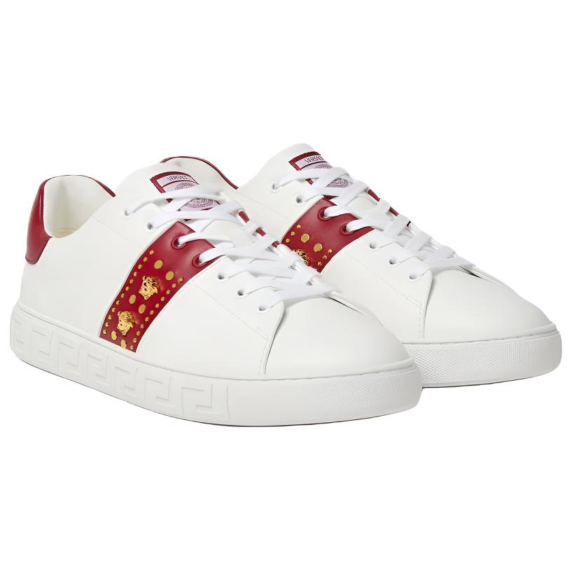 Кроссовки Fan Sizhé Greca Low top для скейтбординга мужские белые VERSACE, белый — фото 4