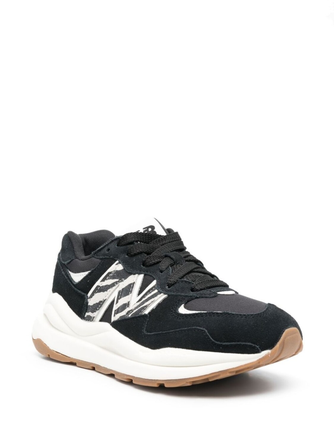 New Balance кроссовки с зебровым принтом, черный — фото 2