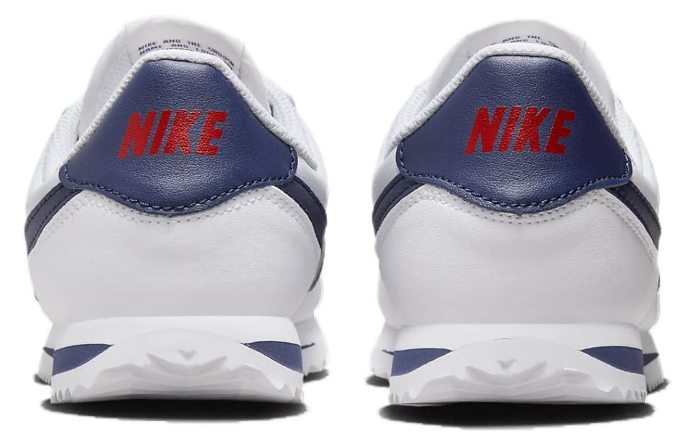 Кроссовки Nike Cortez Basic SL белые нейтральные индиго — фото 3
