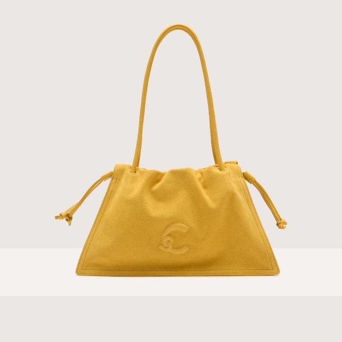 

Сумка через плечо Coccinelle Dulse Suede Medium, цвет Soleado