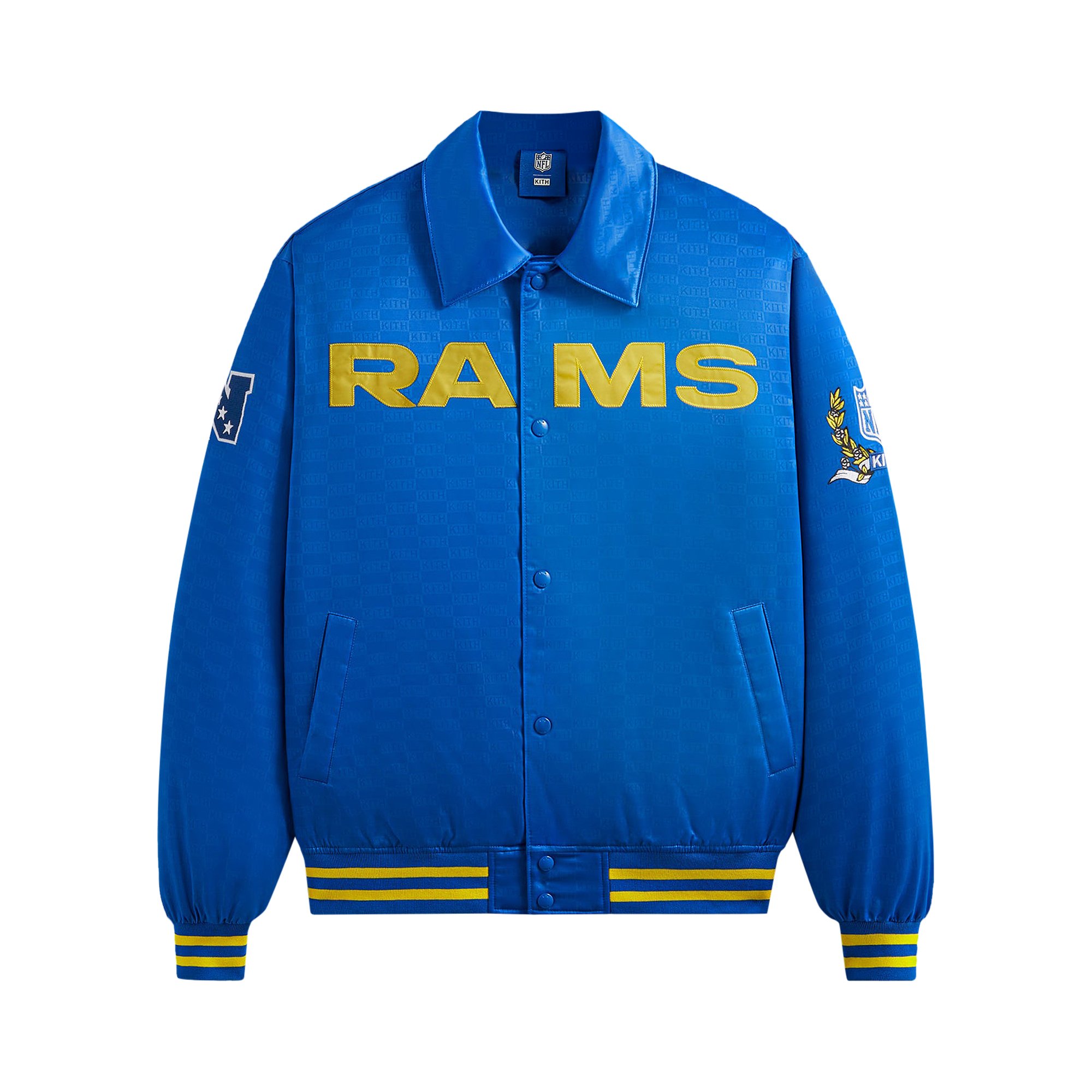 

Kith For The NFL: атласный бомбер Rams Греческий