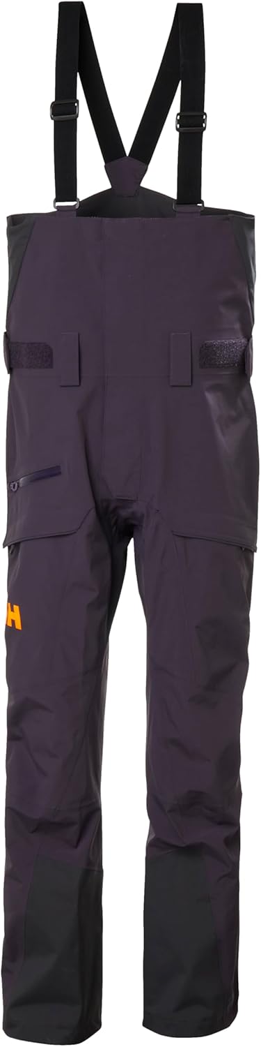 

Штаны Helly-Hansen Sogn Bib Shell для мужчин - водонепроницаемые, дышащие, прочные лыжные штаны - регулируемые лямки, легкий дизайн Helly Hansen, 660 Black Grape