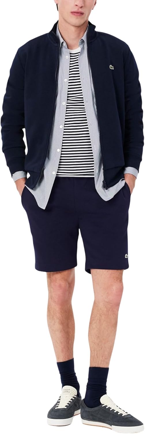 

Lacoste мужские шорты Regular Fit с регулируемой талией 4", Marine Green Croc