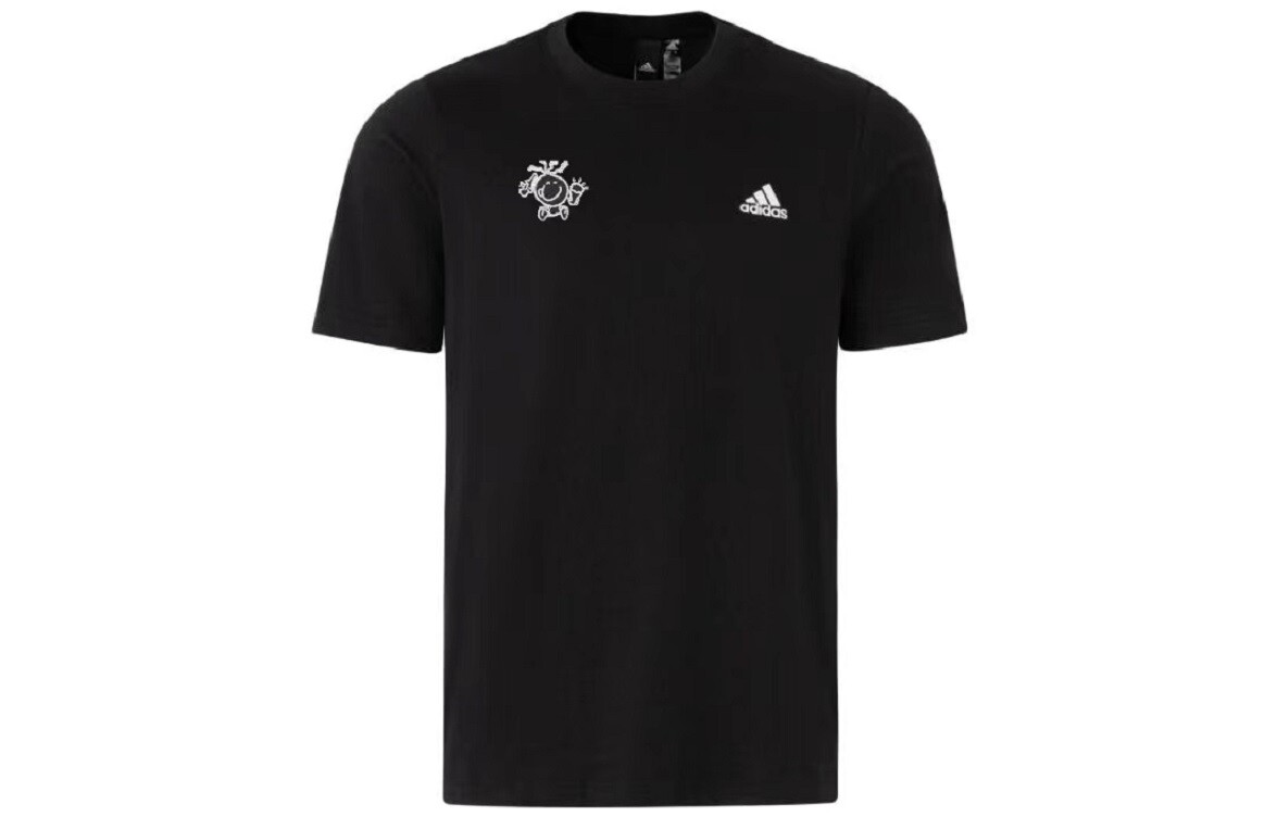 

Футболка унисекс черная Adidas, черный