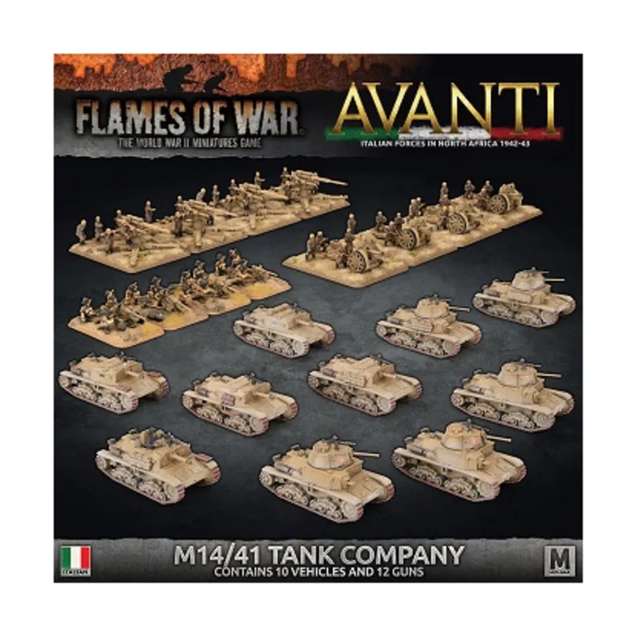 

Танковая рота М14/41, Flames of War - WWII - Italian - Tanks (4th Edition)