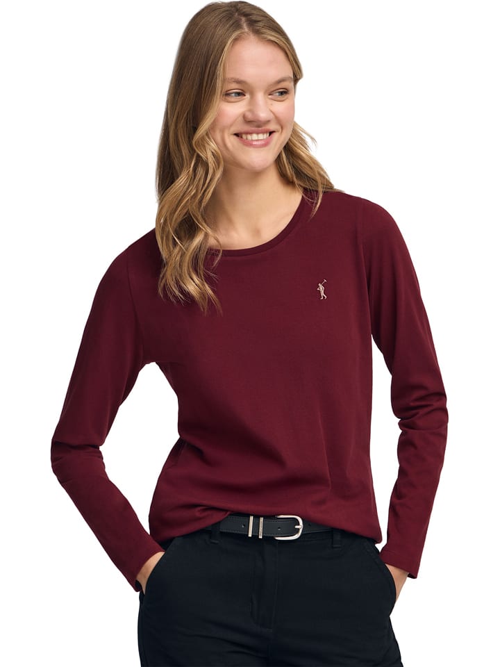 

Polo Club Футболка с длинными рукавами в бордоском стиле