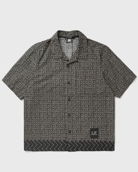 

Рубашка C.P. Company Popeline All Over Baja Print Shirts - Short Sleeve, черный