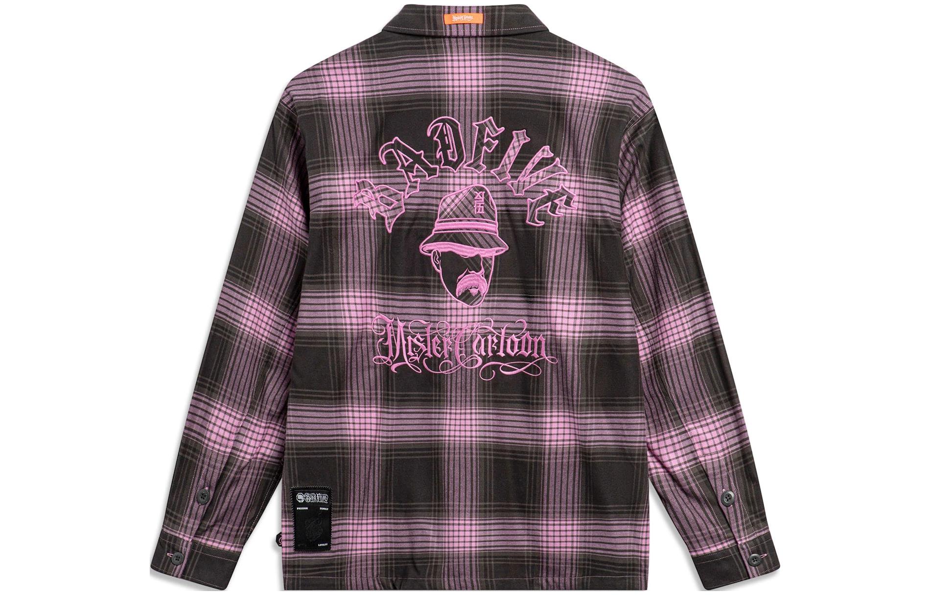 

Li-Ning LiNing Badfive Футболка Мужская Obsidian Gray Dream Pink Road Gray