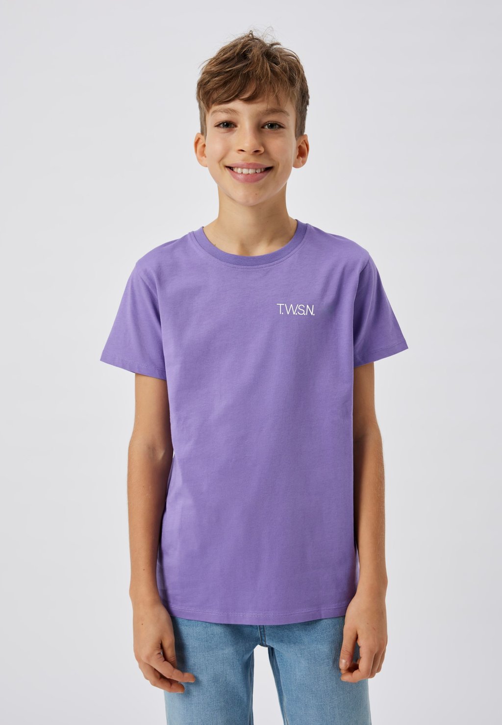 Базовая футболка T-SHIRT 2ER-PACK TWO SOON, сиреневый — фото 2