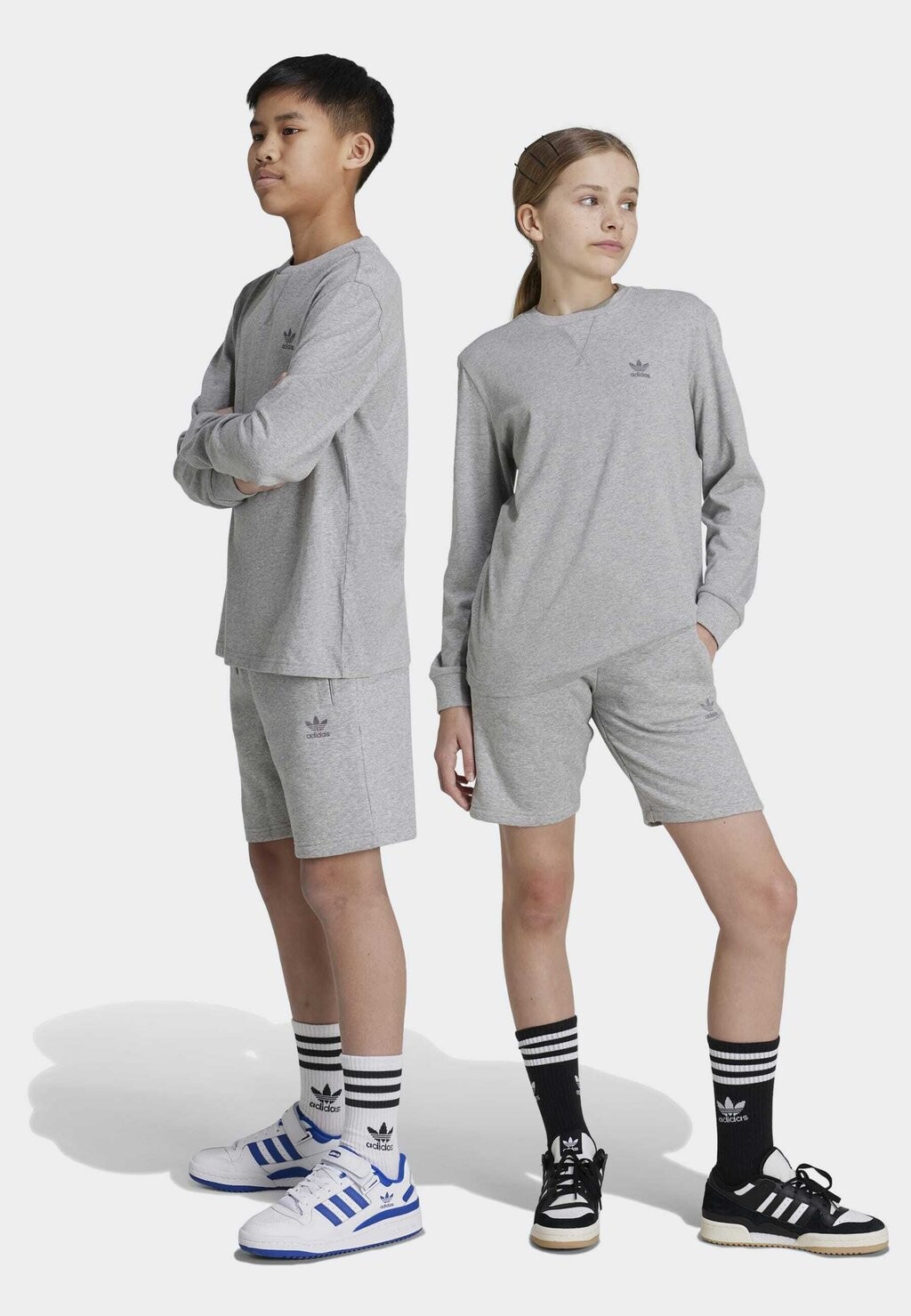 Шорты KIDS adidas, пестрый светло-серый — фото 2