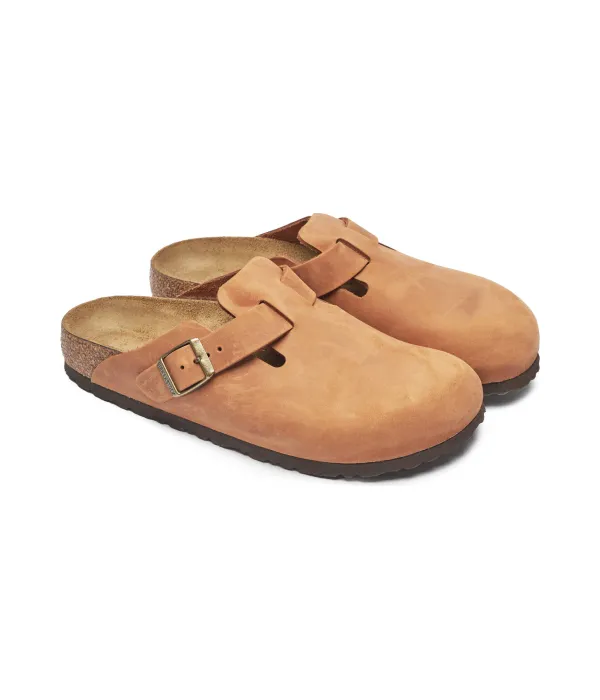 Кожаные сандалии Boston leoi Narrow fit Birkenstock, бежевый — фото 3