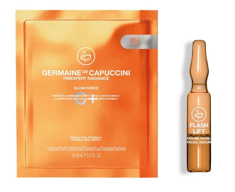 Germaine de Capuccini - Восстанавливающий набор против усталости - Маска и флакон Flash Lift