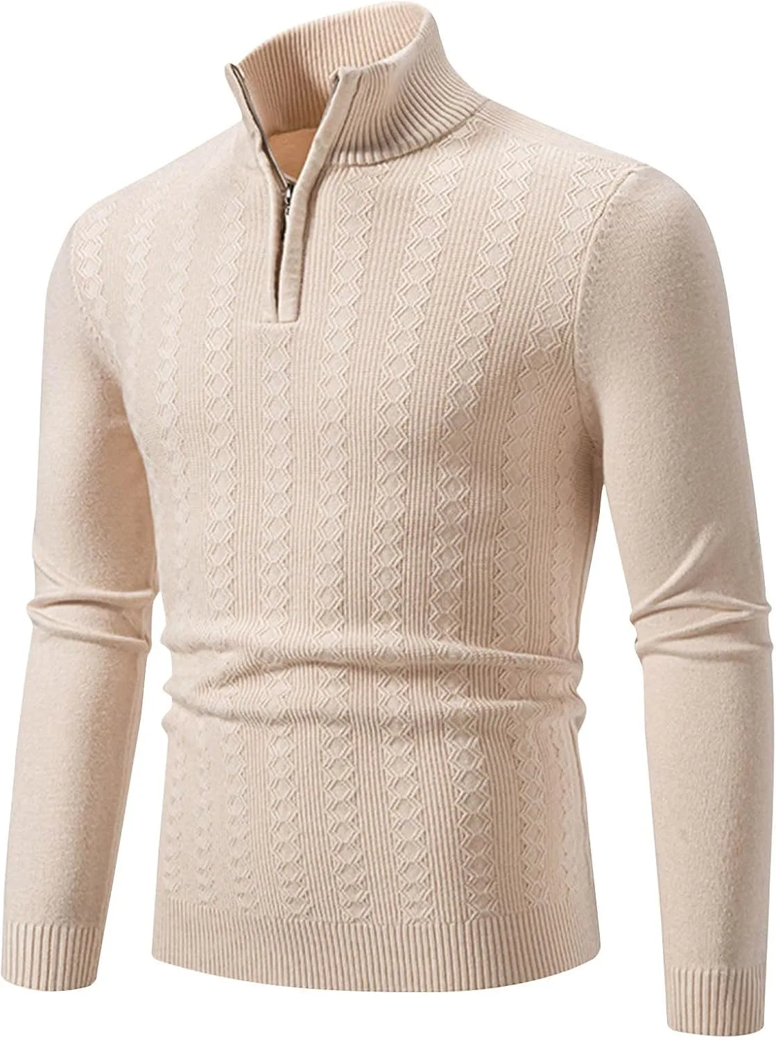

Muscularfit Zip Up Turtleneck Sweaters для мужчин 2024