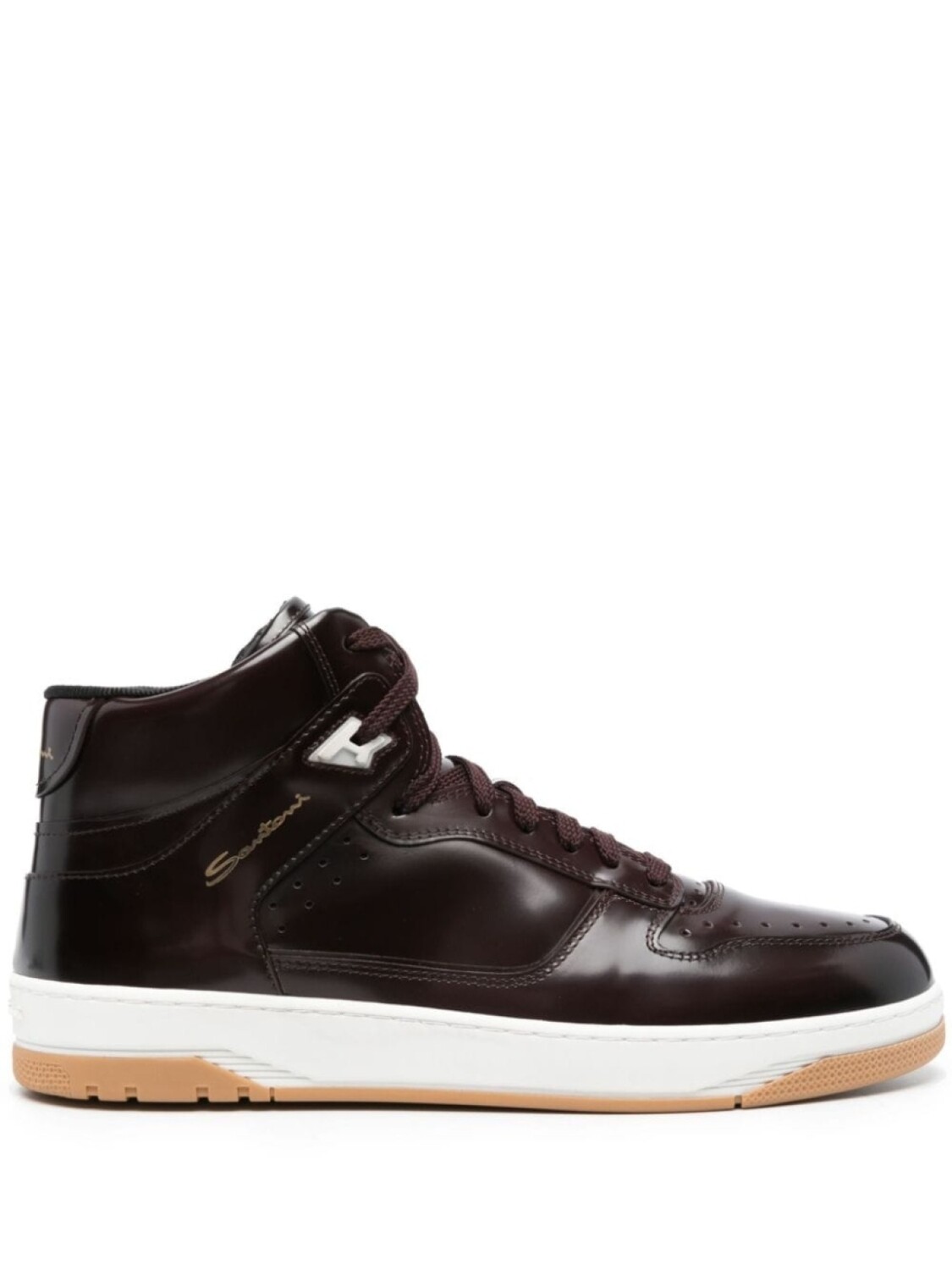 

Santoni кроссовки с логотипом, фиолетовый