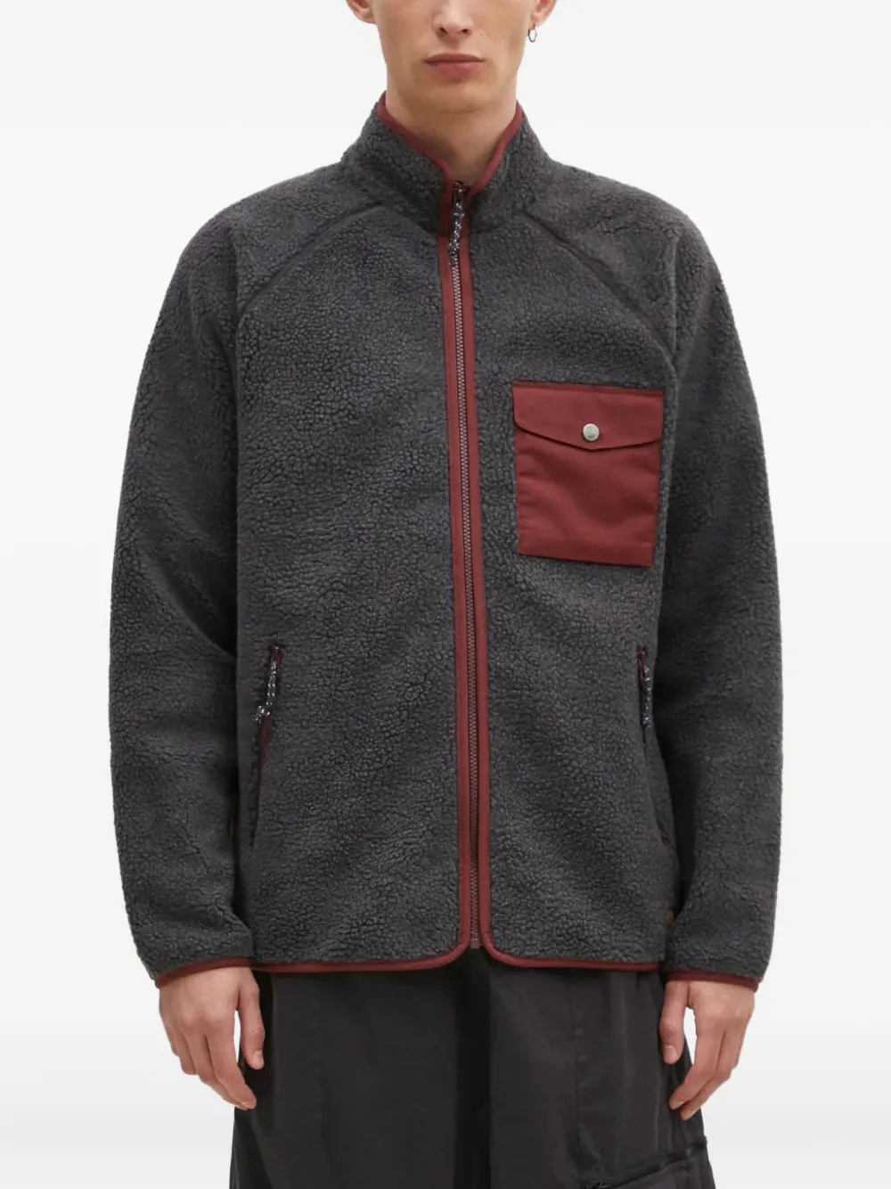 

Свитшот на молнии Fjällräven, серый