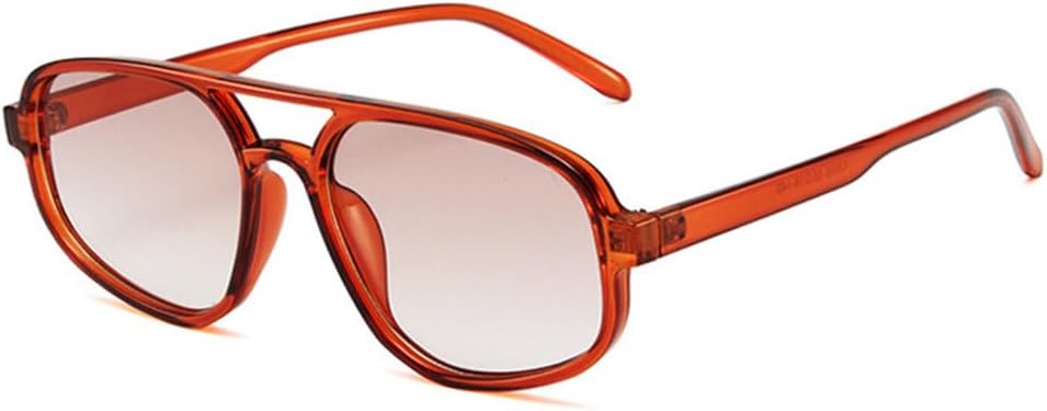 

Модные солнцезащитные очки «кошачий глаз» с двойной перемычкой для женщин, ретро-очки с леопардовым принтом и градиентом, солнцезащитные очки UV400 для мужчин MTZJH, Tea Tea Gradient