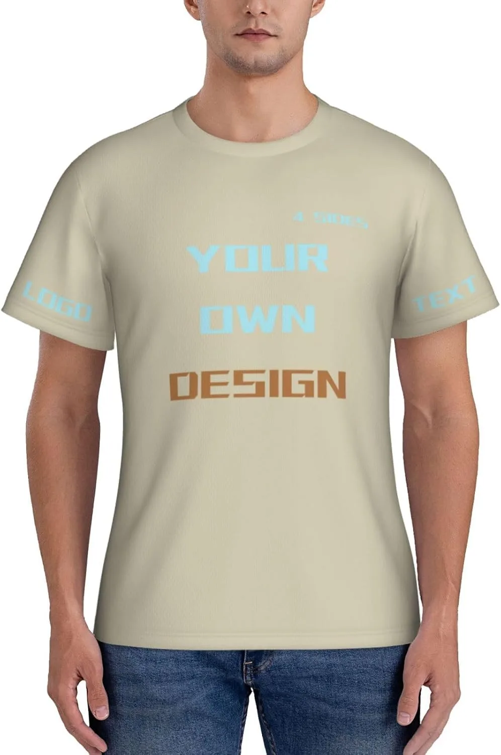 Футболка Custom с принтом на 4 сторонах — фото 2
