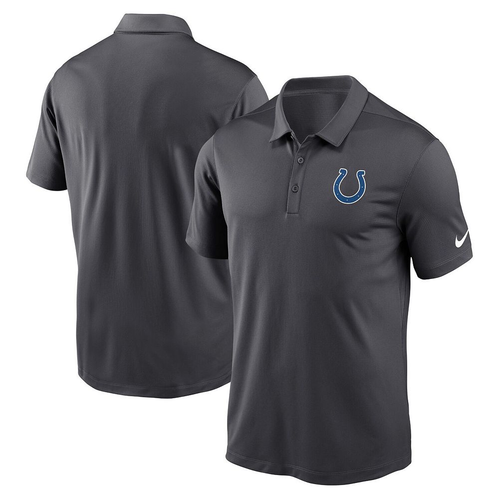 

Мужская рубашка-поло Nike Anthracite Indianapolis Colts Franchise Team Logo Performance, цвет Clt Grey