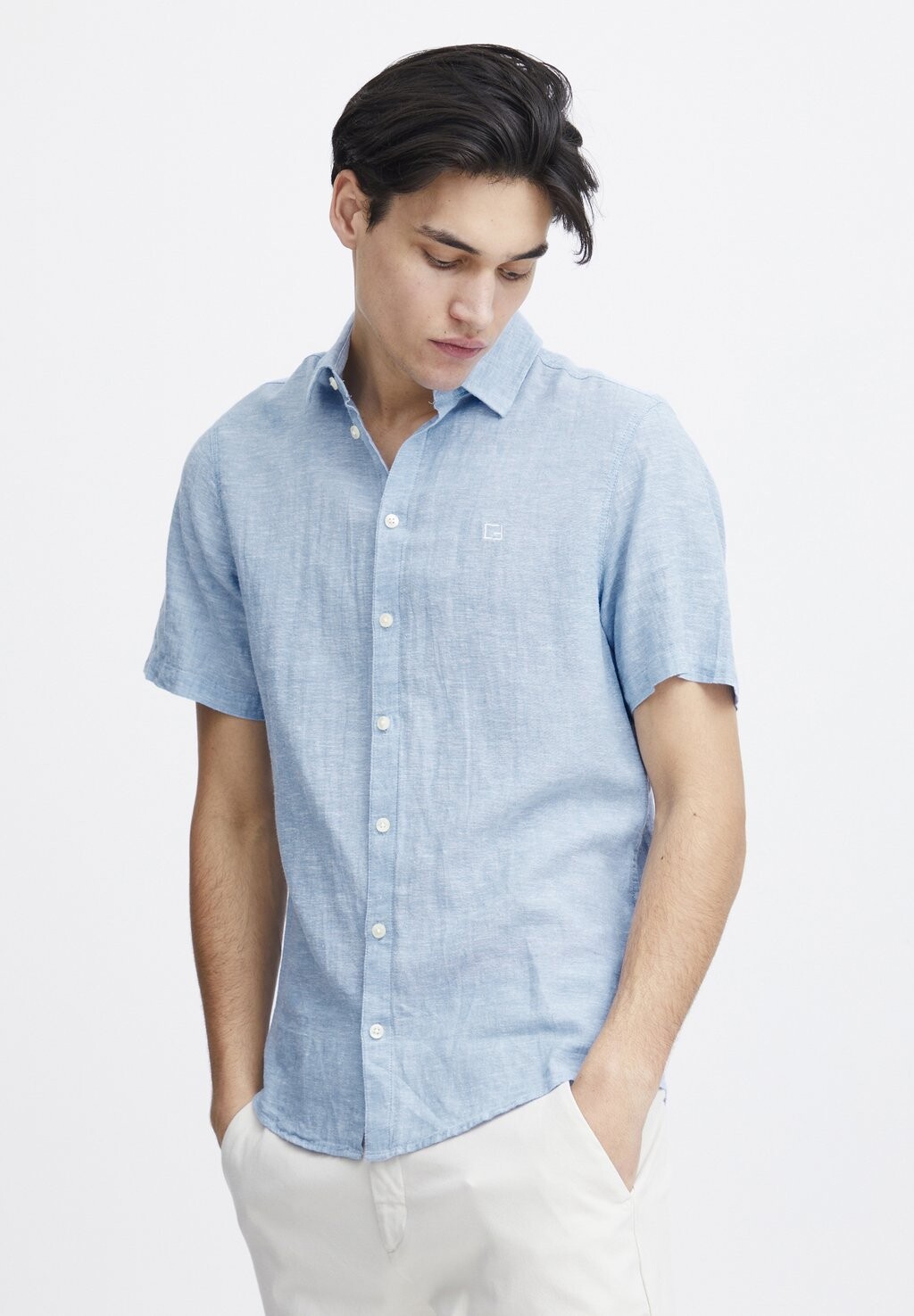 

Рубашка AKSEL SS MIX Casual Friday, цвет silver lake blue