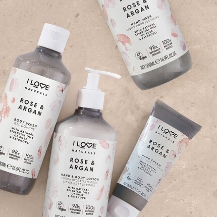 Naturals Гель для тела «Роза и аргана» с эфирными маслами, 500 мл, I Love — фото 3