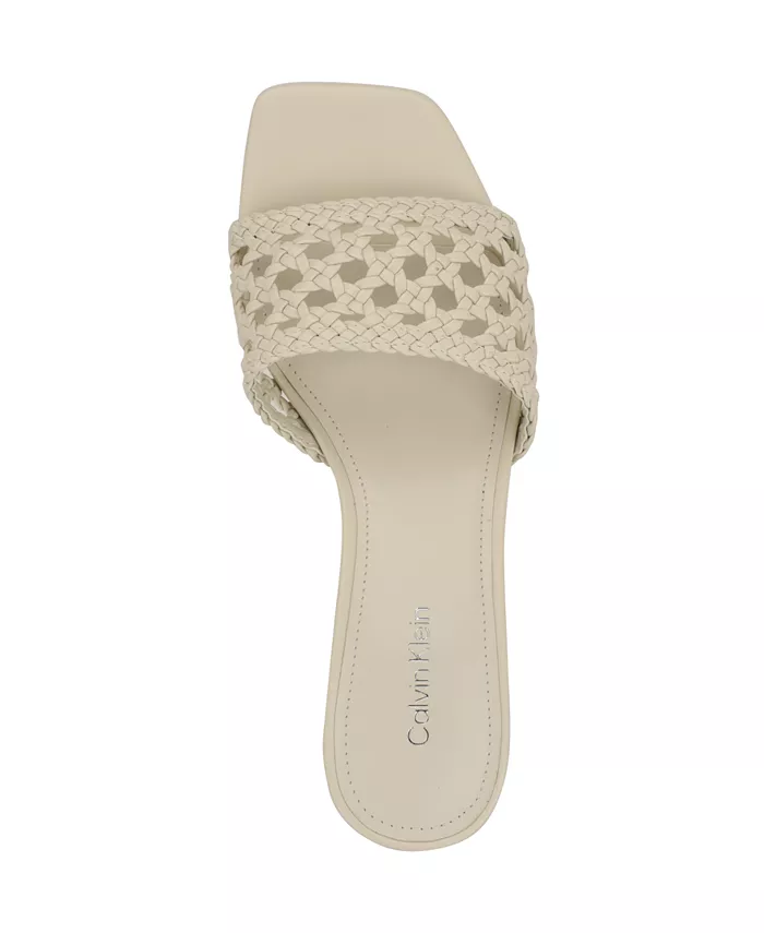 Босоножки Brianny Woven Slip-On Calvin Klein, слоновая кость/кремовый — фото 4