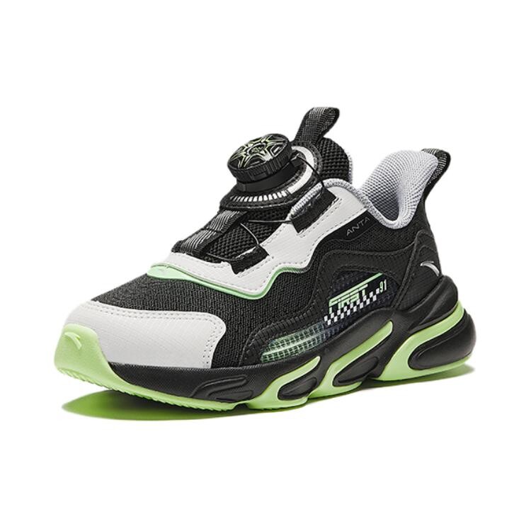 Детские кроссовки PS Low-top черные/зеленые Anta Kids, черный/зеленый — фото 2